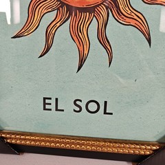 #95 Loteria El Sol sun Wall Art By Sapna Shah 12 X 18 Inches Print Brand New