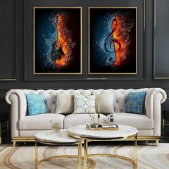 Creative Music Canvas Painting Canvas Wall Art Wall Decor Poster Prints Pictures