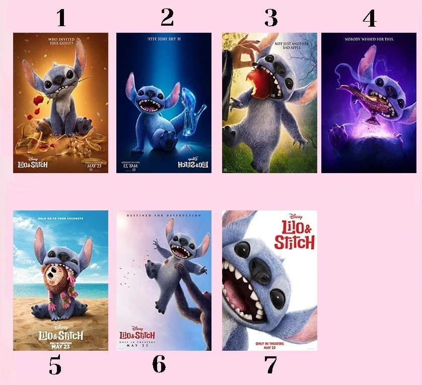 Lilo And Stitch Movie Poster Bundle May 2025 Disney Animated Film