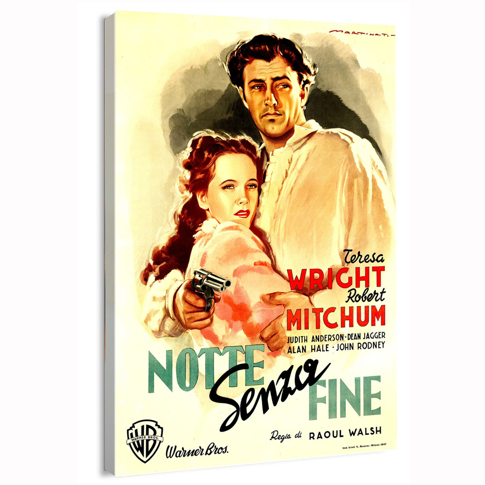 1947 Pursued (Warner Bros.) Italian Movie Poster or Canvas Art Print