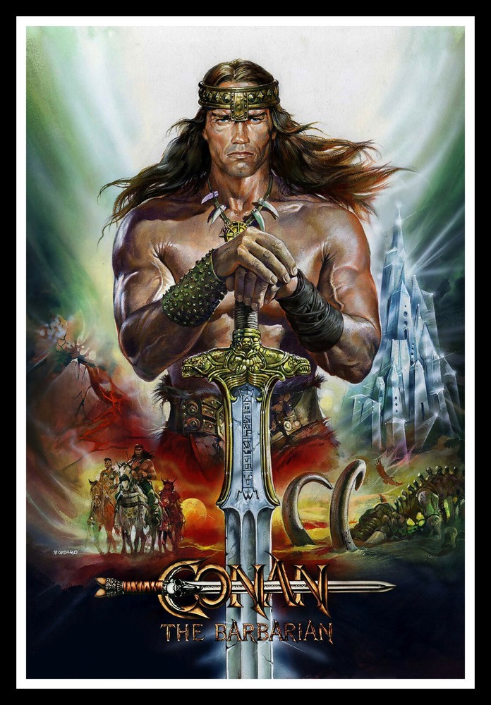 Conan The Barbarian Art Movie Poster Print & Unframed Canvas Prints
