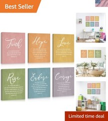 Scripture Religious Wall Decor, Faith Poster,Christian Home Artwork, Bible Ve…
