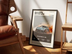 Porsche 911 GT3 RS Poster Retro Sports Car Wall Art – Performance Fan Gift