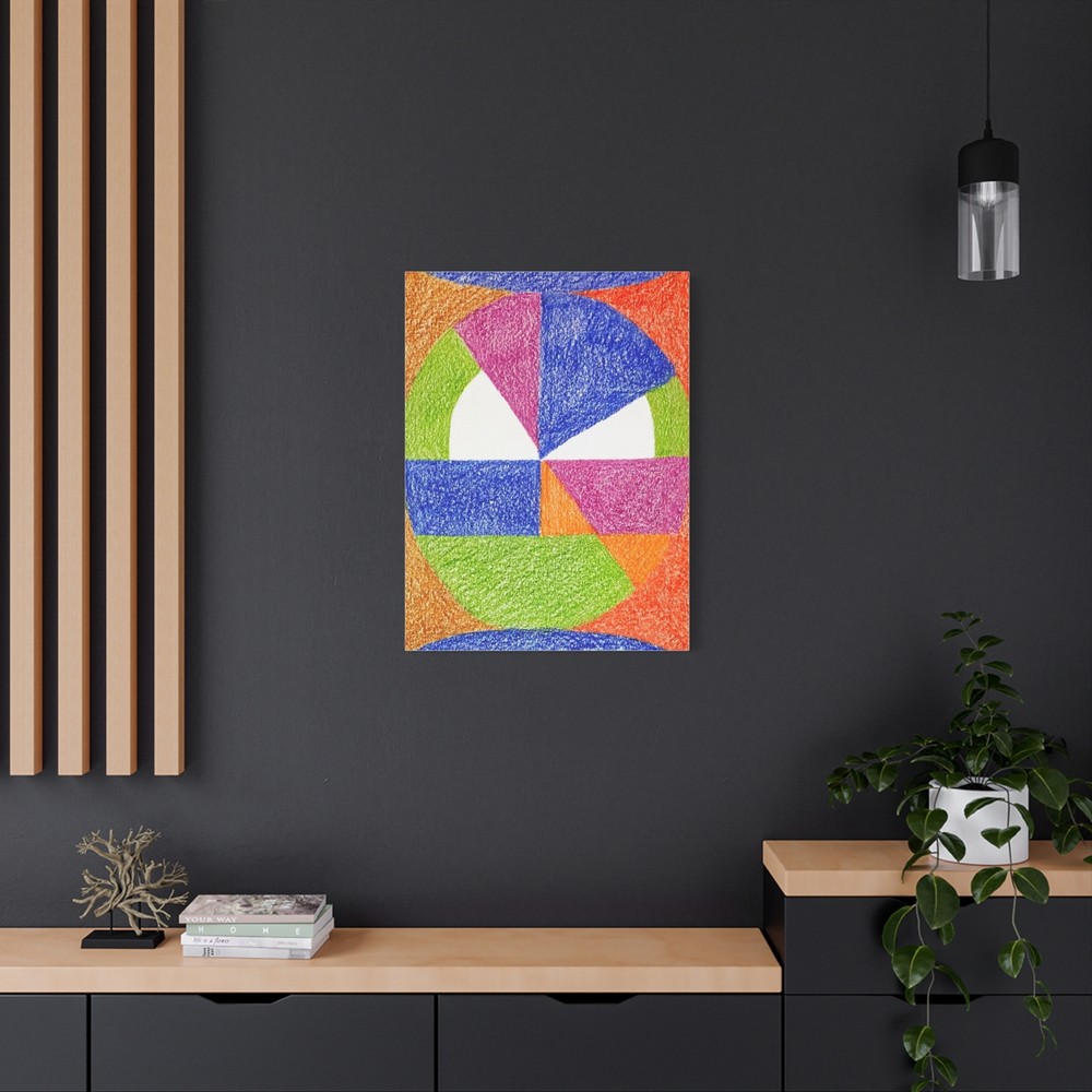 Canvas Prints, Abstract Modern Wall Art, Sassy Smile Home Decor, Stretched Matte