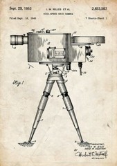 Wall Art Home Decor Film Movie Cinema Camera Projector Patent Print Set of 6