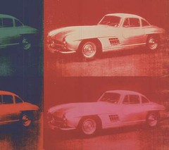 ANDY WARHOL Mercedes-Benz 300 SL Coupe 20.75″ x 19″ Offset Lithograph 2010 Pop A