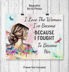 Boho Inspirational Wall Art for Women – Positive Quotes Sayings for Wall Deco…