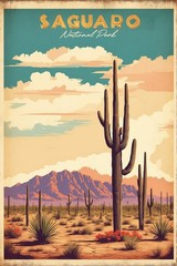 Saguaro National Park Poster Premium Photo Print Wall Art 4 Sizes