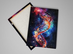 DNA Canvas Double Helix Wall Art Large Canvas Science Living Room Decor