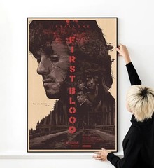 Rambo First Blood Stallone Movie Poster Print 24×36 Unframed Film Wall Art