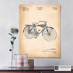 Biking Gifts, Gifts for Bicycle Enthusiasts, Schwinn Bike Patent Poster Print