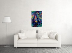 Psychedelic Surreal Astral Mixed Color Figures Wall Art Home – POSTER 20×30