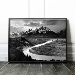 Ansel Adams The Tetons and the Snake River, Grand Teton National Park Art Print