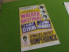 THE WALKER BROTHERS Jimi Hendrix 1960’s UK Poster /reproduction/ GAUMONT Hanley