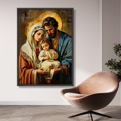 Holy Family Nativity Canvas Print | Christian Religious Wall Art Decor
