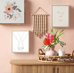 SET OF 2 – 8″ x 10″ Love Themed Wooden Canvas Framed Wall Art – Opalhouse 