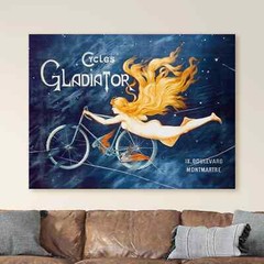 Cycles Gladiator Vintage Ad Bicycle Canvas Print Wall Art
