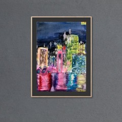 Digital download Painting original «H.I – JAKARTA» In 4 Size