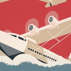 New York – Municipal Airports – 1932 Retro Travel Poster