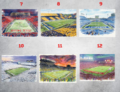 College Football Stadium Wall Collage Kit Poster Prints