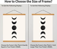 Magnetic Poster Hanger Frame for 12×16 12×18 12×12 Movie Music Posters Wall A…