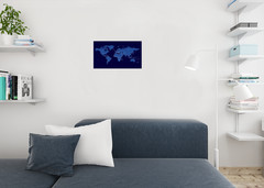 World Map Decorative Cool Wall Decor Art Print Poster 18×12