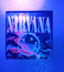 Nirvana Smiley Face Psychedelic Acrylic Art – Original Painting