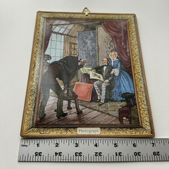 Vintage Hanging «Photograph» Tin Metal Sign 7×8.5″ Wall Decor Art