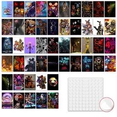 Horror Game Poster Wall Collage Set (50 Pcs 4 x 6 Inch with Glue Dots) Cartoo…
