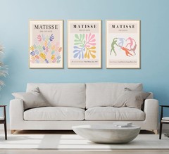 3Pcs Matisse Canvas Wall Art Abstract Botanical Posters Dance Cut-Outs Prints…