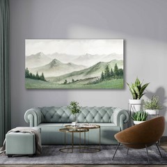 Nature Wall Art Green Wall Decor Modern Art Canvas Painting Aesthetic Poster …