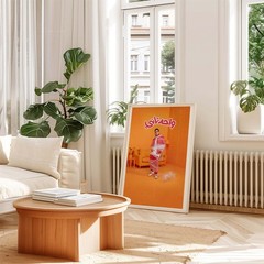 Solitary Man Bubble Wrap Poster Wall Art A0 Large Print Decor Surreal