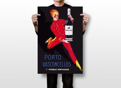 Porto Wine Portugal Portuguese vasconcellos Vintage Art Wall – POSTER 20×30