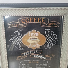 Framed Coffee Wall Art Set of 2 Café Prints Kitchen Coffee Bar Décor 10×16