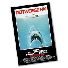 1975 Jaws German Version Classic Movie Poster 11×17 or 24×26 Inch Size