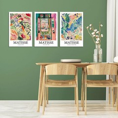 Framed Henri Matisse Abstract Canvas Wall Art Print Set French Floral Rainbow…