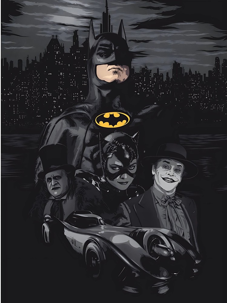 1989 Batman Movie, Poster Collector’s Poster Michael Keaton DC Comics Movie Art