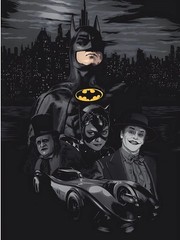 1989 Batman Movie, Poster Collector’s Poster Michael Keaton DC Comics Movie Art