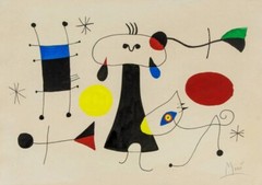 The Dog and the Moon : Joan Miro : 1912 : Archival Quality Art Print