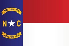 North Carolina State Flag Cool Wall Decor Art Print Poster 24×36