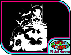 Batman M Vinyl Sticker Wall Poster Art Bedroom DC Comics Car Bike Window Movie