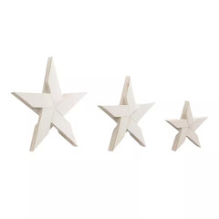 Gallantry 18 In. X 19 in White 3 Piece Wooden Wall Art Set