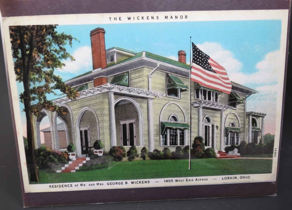Unbranded Print Lorain, Ohio, The Wickens Manor 11″ x 7″