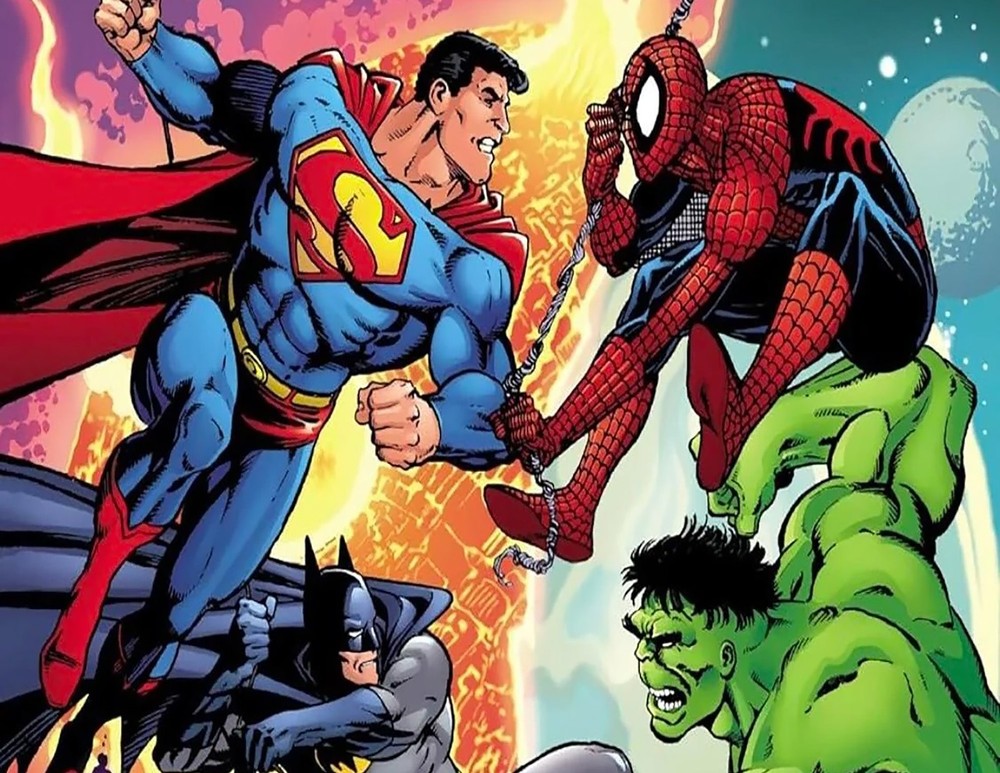 Marvel vs. DC | Wall Art Poster | 8×11 13×19 FRAMED