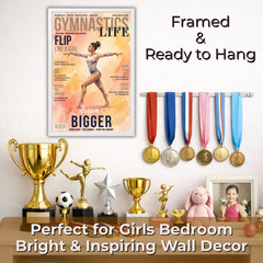 Gift for Gymnast Girl Kids & Teen Bedroom Decor Gymnastics Room Decor 11×17