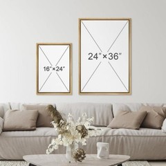 Wall26 Polka Dot Horse Abstract Animal Modern Framed Canvas Print Set of 2
