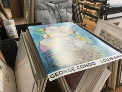 GEORGE CONDO Mythological Figures (Lg) 46.5″ x 33.25″ Offset Lithograph 2018 Cub