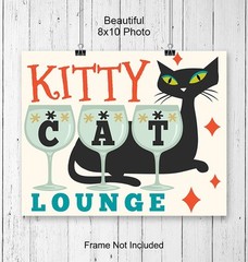 Mid-century modern Wall Decor – Mid-century modern Wall Art – Kitty Cat – Minima