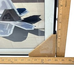 Aviation Wall Art F-22 Raptor Fighter Jet Framed Print Air Force Military
