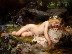 Canvas art print giclée – poster – pillow. Forest Nymph. Fairy